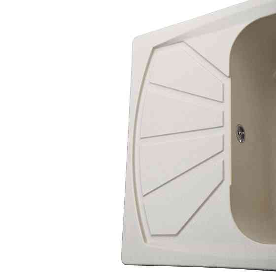 Гранітна мийка Globus Lux TANA слонова кістка 610 х 500 мм Київ