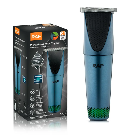 Машинка для стрижки RAF R472 аккумуляторная, триммер для волос и бороды, насадки, регулировка длины Одесса