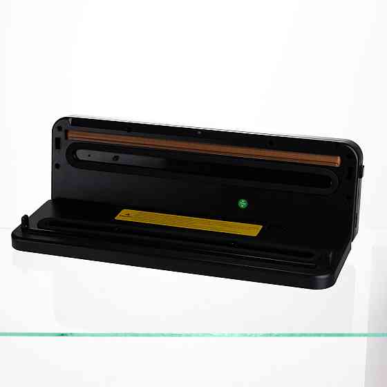 Вакууматор побутовий сенсорний для сухих і вологих продуктів 120 Вт із вбудованим різаком пакувальник вакуумний Сріблястий HP-11-29G Коломия