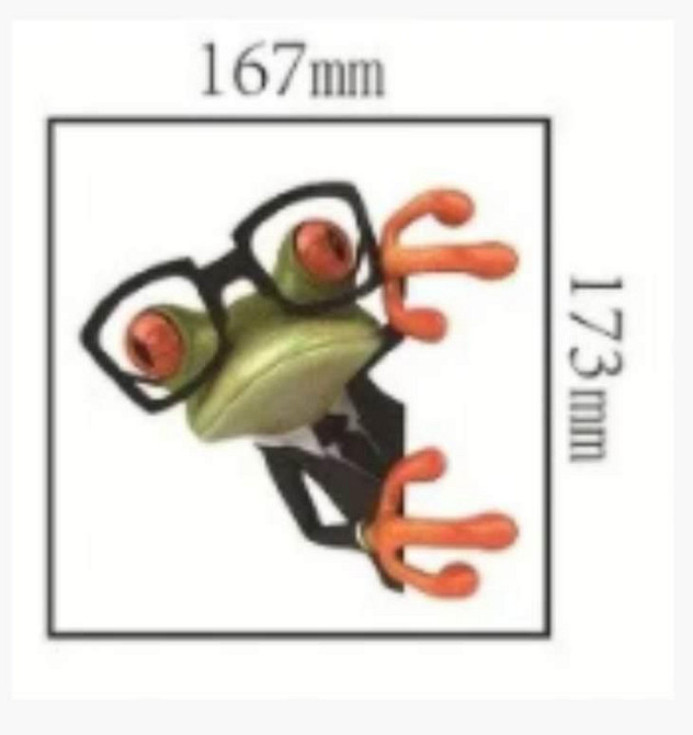 Наклейка интерьерная Лягушка в очках Киев - изображение 3
