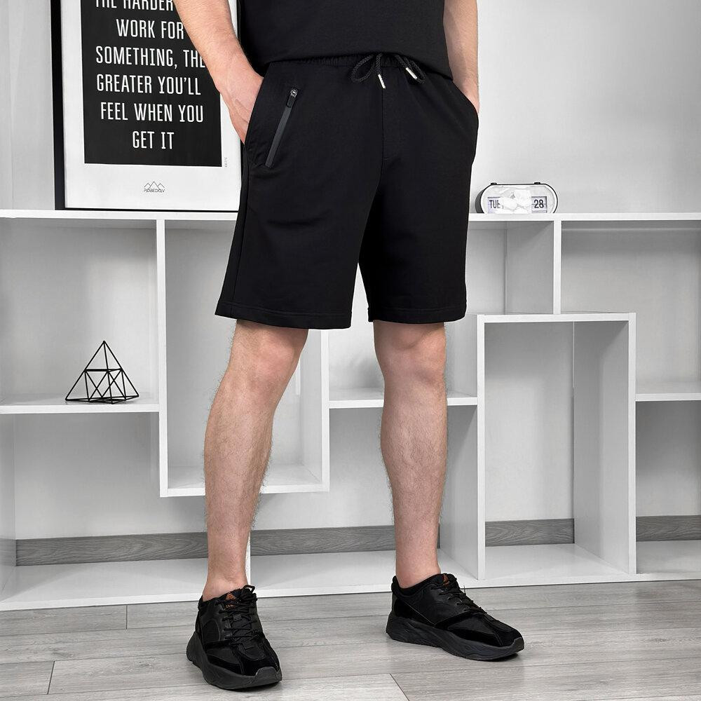 Чоловічі літні чорні шорти Pobedov Griz Київ - фото 2