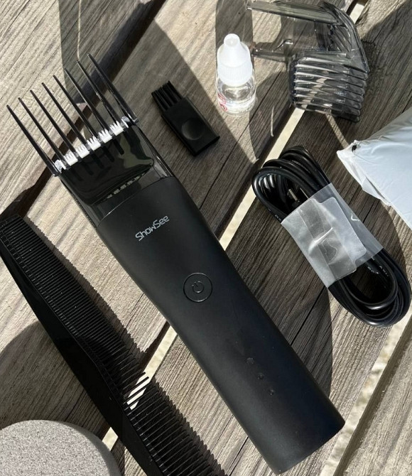 Машинка для стрижки Xiaomi ShowSee C4-BK - аккумуляторная, тихая, водос. Киев - изображение 4