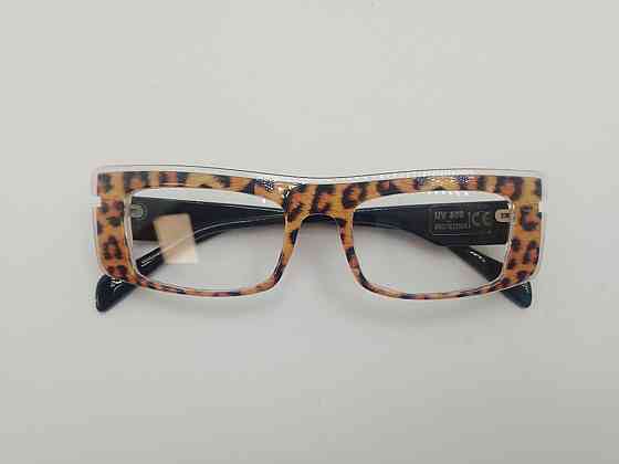 Іміджеві прямокутні окуляри з леопардовим принтом Луцьк