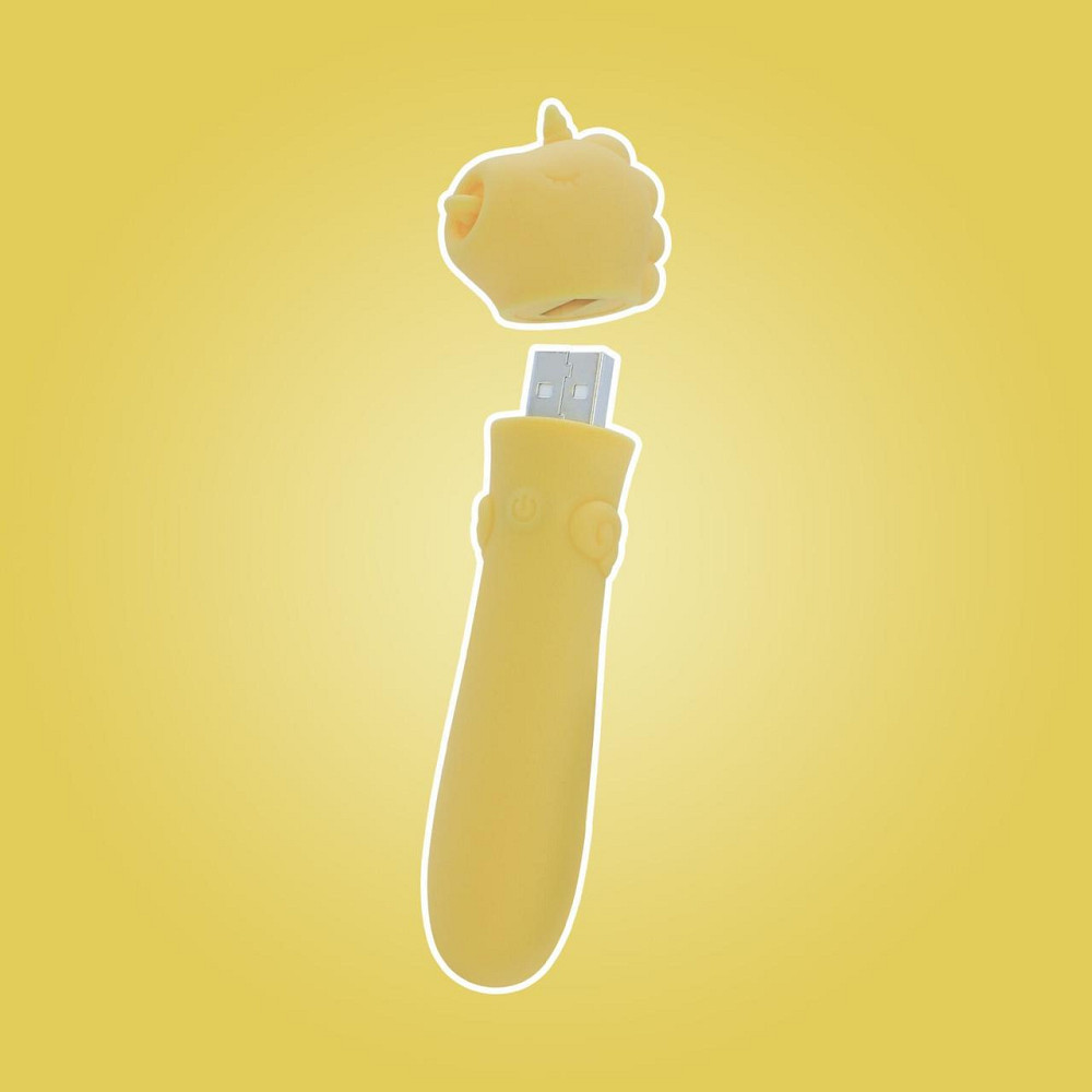 Вібратор-єдиноріжка Unihorn USB Bullet – Bean Blossom, віброкуля, USB-зарядка, 10 режимів Sex Aura Київ - фото 8