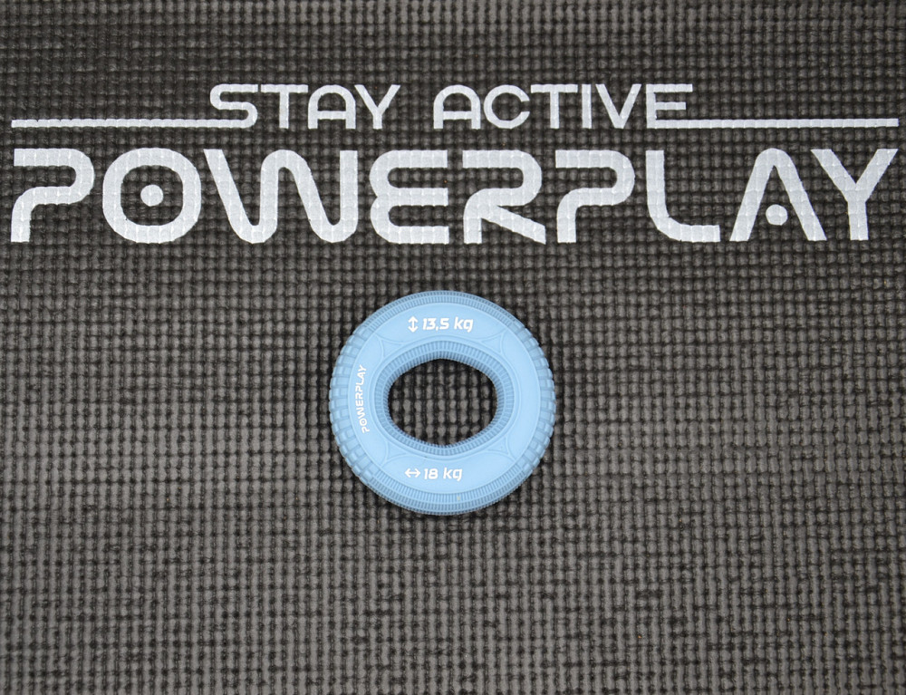 Еспандер кистьовий силіконовий PowerPlay PP-4330 Hand Grip Loops Light 13.5-18 кг. Блакитний Каменское - изображение 8