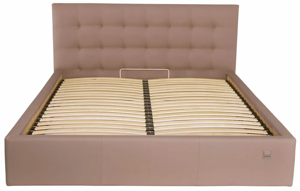 Кровать Chester Comfort 120 х 200 см Fly 2213 С подъемным механизмом и нишей для белья Светло-коричневый Киев - изображение 2