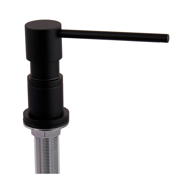 Дозатор для мийного засобу врізний Koer SDB-01-05 300 мл (колір чорний) (KR5626) Київ - фото 3