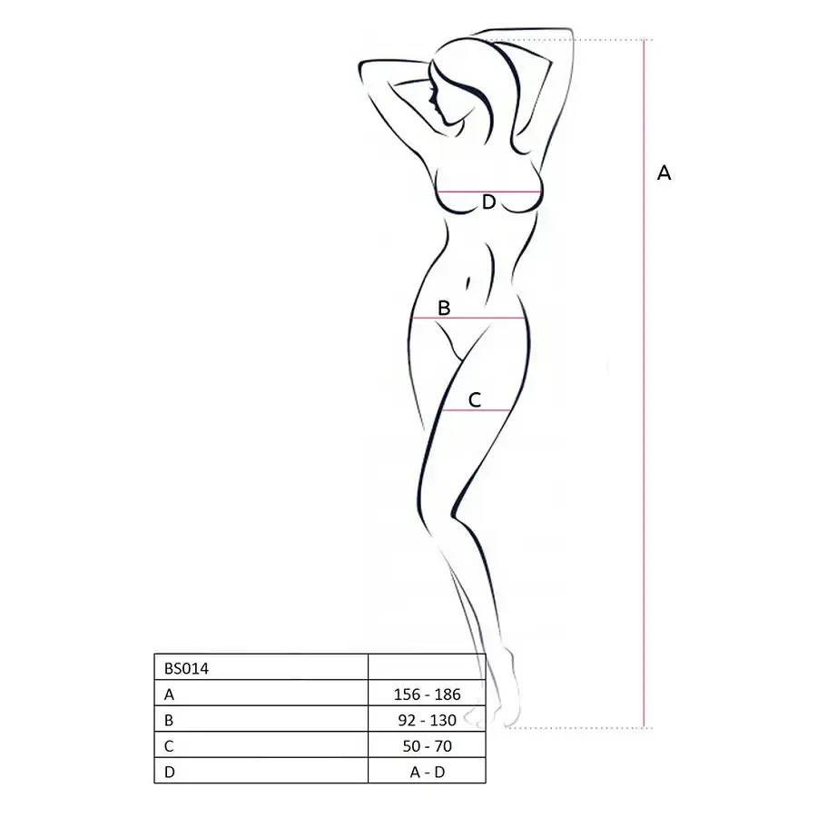 Бодістокінг Passion BS014 red, комбінезон, велика сітка Львів - фото 4