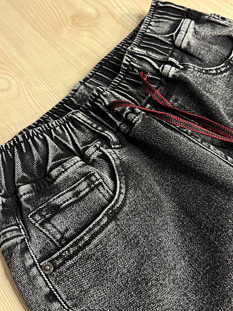 Джинси жіночі Vanver 82033 MOM comfort jeans з резинкою на талії чорні, чорний, 33, 33, 92 см, 117 с Одеса - фото 3