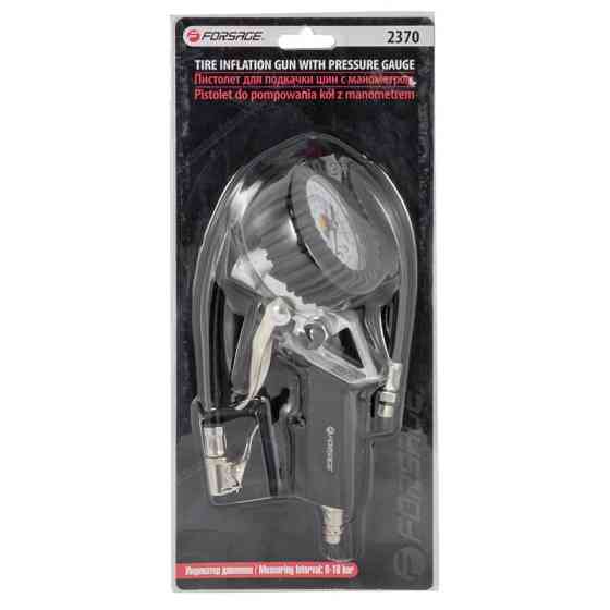 Пистолет для подкачки шин с манометром(0-16bar), на блистере Forsage F-2370 Одесса