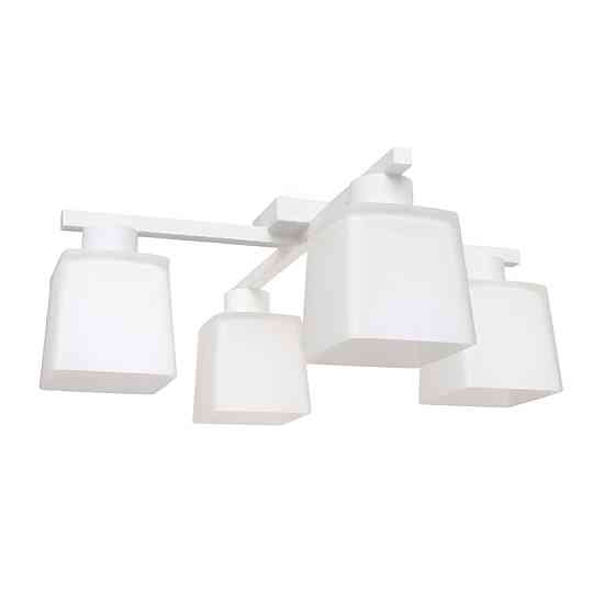 Люстра потолочная на четыре плафона MSK Electric Sakura под лампы Е27 белая NL 16510-4 WH Одесса