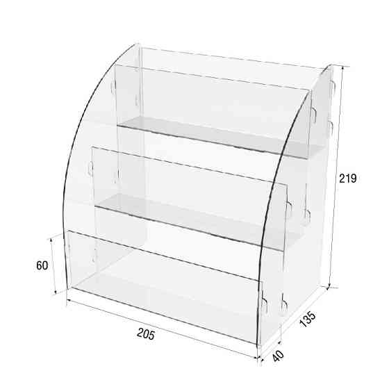 Товарна горка EKOSTAR на 3 полки 205х135х219 Київ