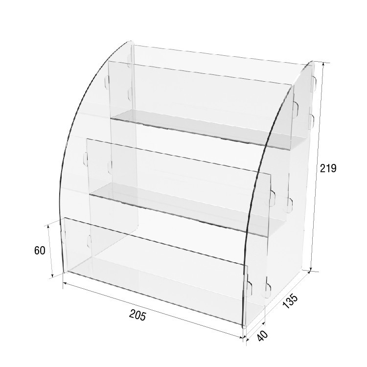 Товарная горка EKOSTAR на 3 полки 205х135х219 Киев - изображение 3