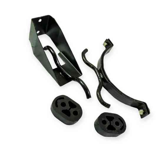 Кронштейн ГАЗ 3302 (в сборе) новый образец (верх-1шт низ-1шт к кузову) глушителя Мукачево