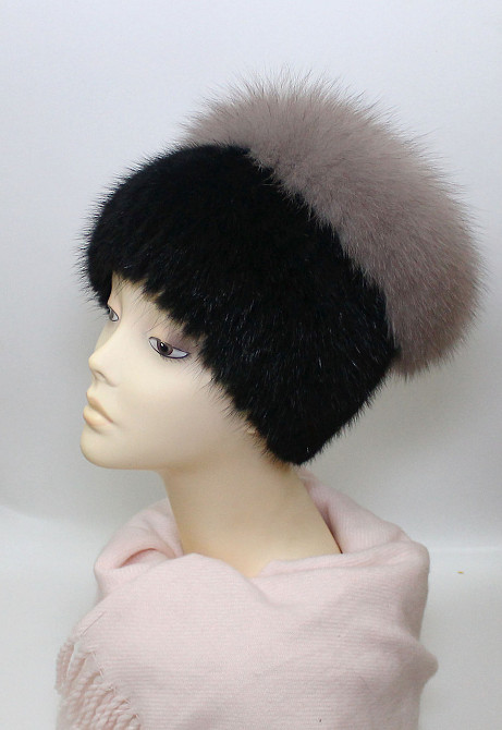 Шапка хутряна жіноча кубанка Кімберлі Чорний Харків - фото 2