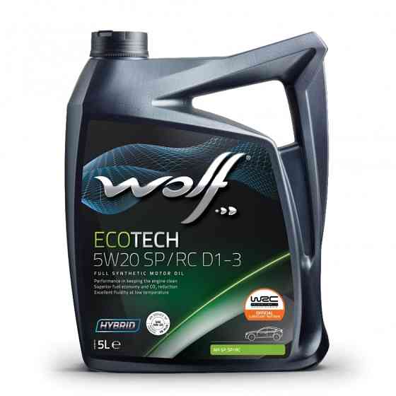 Моторное масло Wolf Ecotech D1-3 5W-20 5л Львов