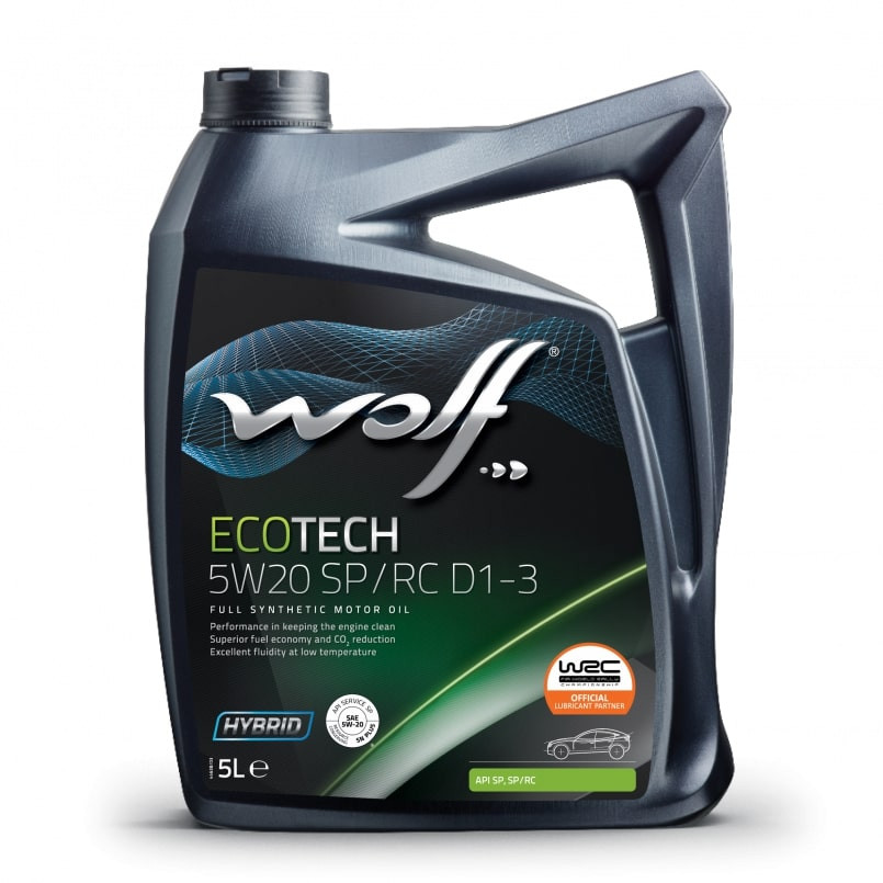 Моторное масло Wolf Ecotech D1-3 5W-20 5л Львов - изображение 1