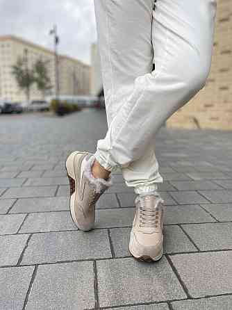 Ditas Кроссовки женские DITAS капучино натуральная кожа+замша зимние 38р.39р.41р. (5291) Коломия