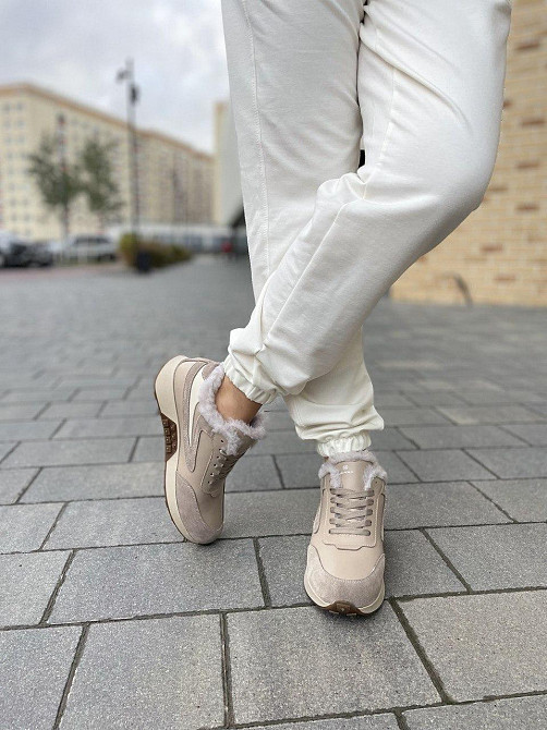 Ditas Кроссовки женские DITAS капучино натуральная кожа+замша зимние 38р.39р.41р. (5291) Коломия - фото 6