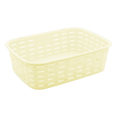 Корзина для хранения Irak Plastik под ротанг желтая 1.75 л (5957) Винница - изображение 1