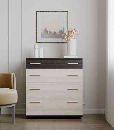 Комод для постельного белья Эверест К-2 80х45х85 венге темний + дуб молочний (телескопы) (DTM-2449) Днепр