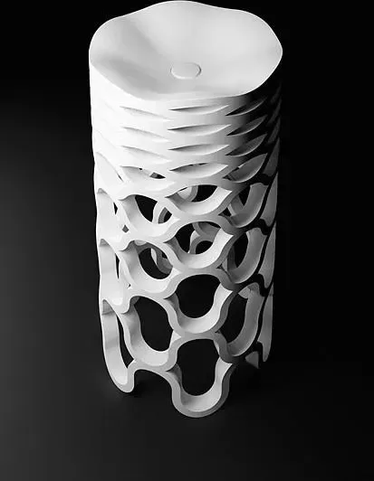 Раковина  Marmorin Sirona 46x46x90 P500047020510 Киев - изображение 1