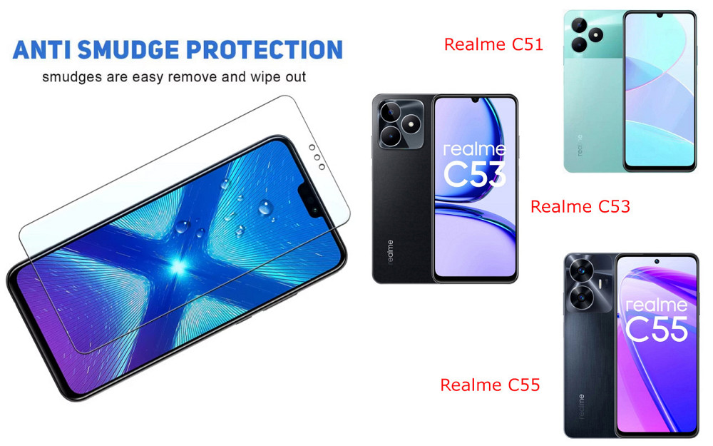 Защитное стекло NeoGlass для Realme C51, Realme C53, realme C55 – ультрапрозрачное и устойчивое Киев - изображение 3