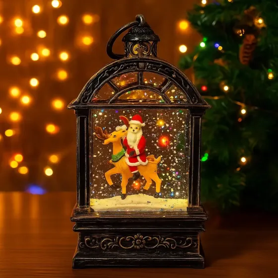 Новогодний декоративный ночник «Санта на олене» Коломия