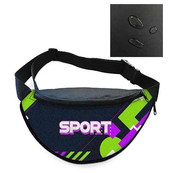 Сумка-бананка чоловіча/жіноча Sport 32×16 см з розширювачем поясна сумка або сумка через плече (02877) Київ