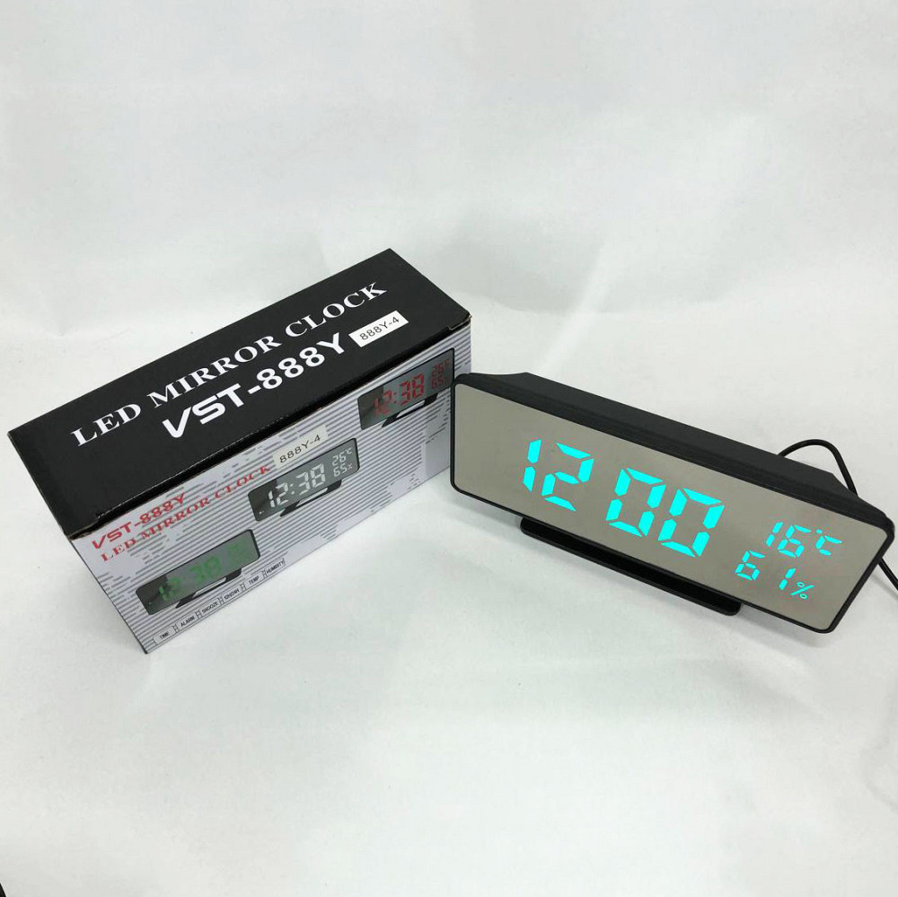 Настільний електронний годинник з великими цифрами, Настільний електронний цифровий годинник TR-53 Київ - фото 5