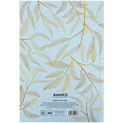 Канцелярская книга Axent Waves А4, 96 листов, ячейка, голубая (8422-560-A) Винница