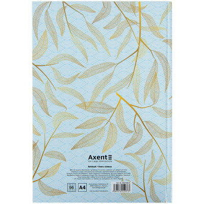 Канцелярская книга Axent Waves А4, 96 листов, ячейка, голубая (8422-560-A) Винница - изображение 4
