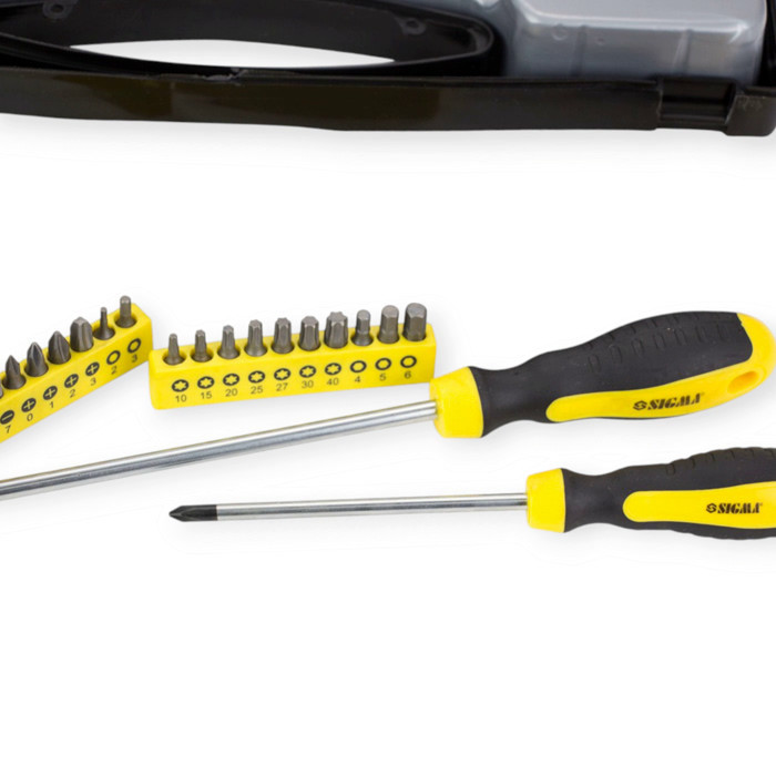 Набор отверток 7 шт магнитные - шлиц 3,4,6,6мм; крест 5,6мм + 20 бит (кейс) Мукачево - изображение 2