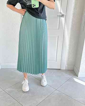 Женская классическая длинная юбка плиссе Оливка Одесса