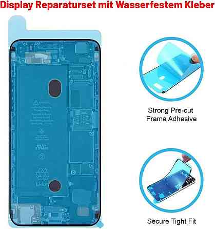 Дисплей iPhone 13 Pro Max 6.7" чорний переднє скло комплект з клейкою стрічкою водонепроникний без LCD та сенсора Київ