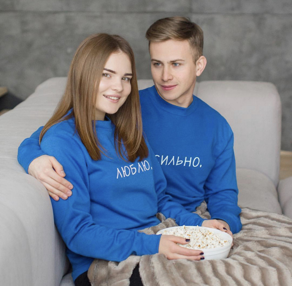 Парні світшоти для хлопця та дівчини — ЛЮБЛЮ.СИЛЬНО Чернівці - фото 2