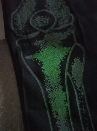 Колготки на Хэллоуин светящиеся Скелет 40 den черный Киев