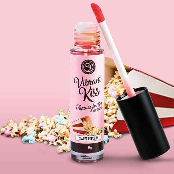 Рідкий вібратор LIP GLOSS VIBRANT KISS SWEET POPCORN Sex Aura Київ