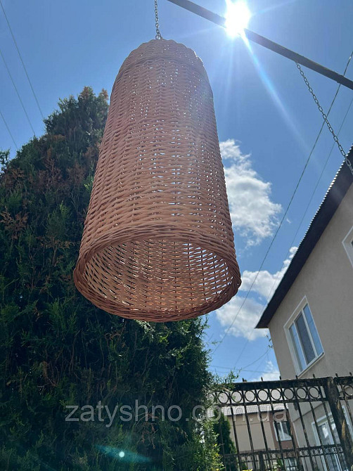 Длинный абажур из лозы Киев - изображение 6