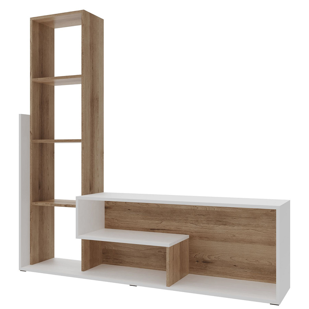 Стінка у вітальню Doros Етану 150х30х150 см Дуб артизан/Білий (DRS-011335) Дніпро - фото 3