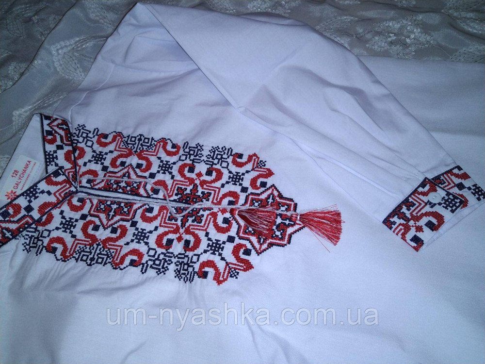 Вишиванка для хлопчика "Підполковник" червона з чорним 110-152 Кривий Ріг - фото 4