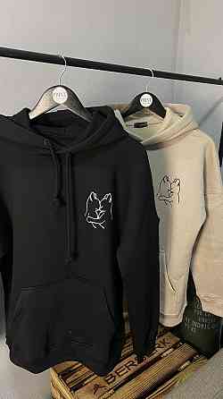 Парні худі "Закохані котики" з мінімалістичним принтом Чернівці