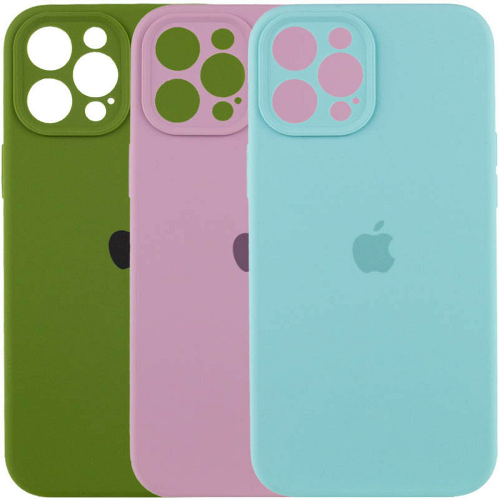 Чохол для смартфона Silicone Full Case AA Camera Protect for Apple iPhone 12 Pro 14,Black Київ - фото 2