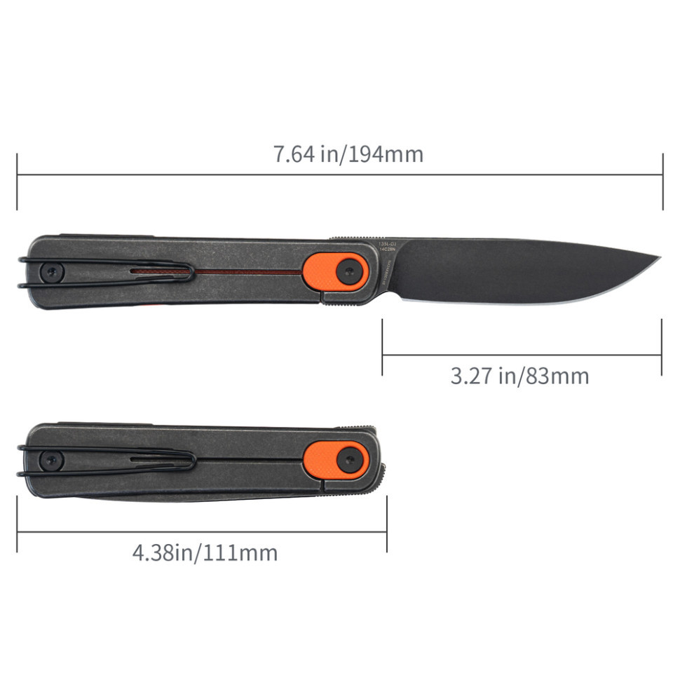 Ніж складаний туристичний SRM Palfrey 135L-GJ (8.3 см) 14C28N / G10 червоний Київ - фото 11