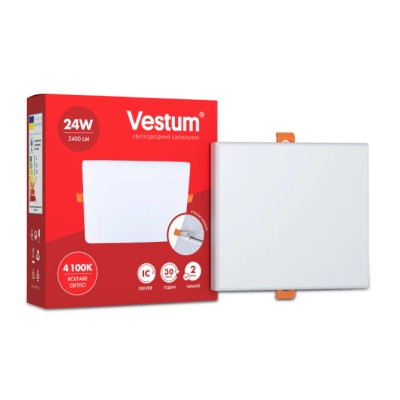 Світильник Vestum LED "без рамки" квадрат 24W 4100K (1-VS-5607) Вінниця - фото 1