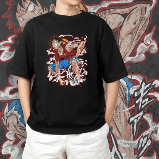 Футболка для підлітка хлопчика з принтом Ван Пис Gear 2 Розмір 160 Anime10201 Дніпро