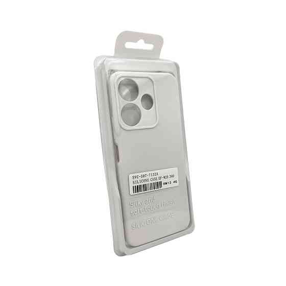 Чехол для Xiaomi Redmi 13, белый силиконовый Киев