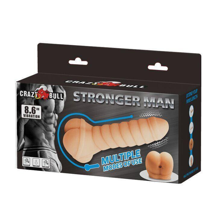Мастурбатор-насадка «Bigger Man» з вібрацією Sex Aura Київ - фото 9