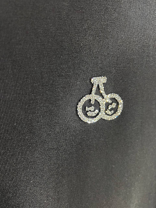 Футболка жіноча A-N 911-20 середня довжина вишня камінчики one size, чорний, one size Київ - фото 2