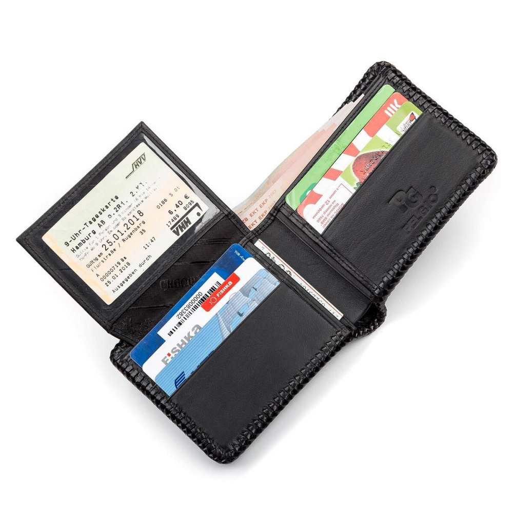 Портмоне CROCODILE LEATHER 18004 з натуральної шкіри крокодила Чорне Київ - фото 5